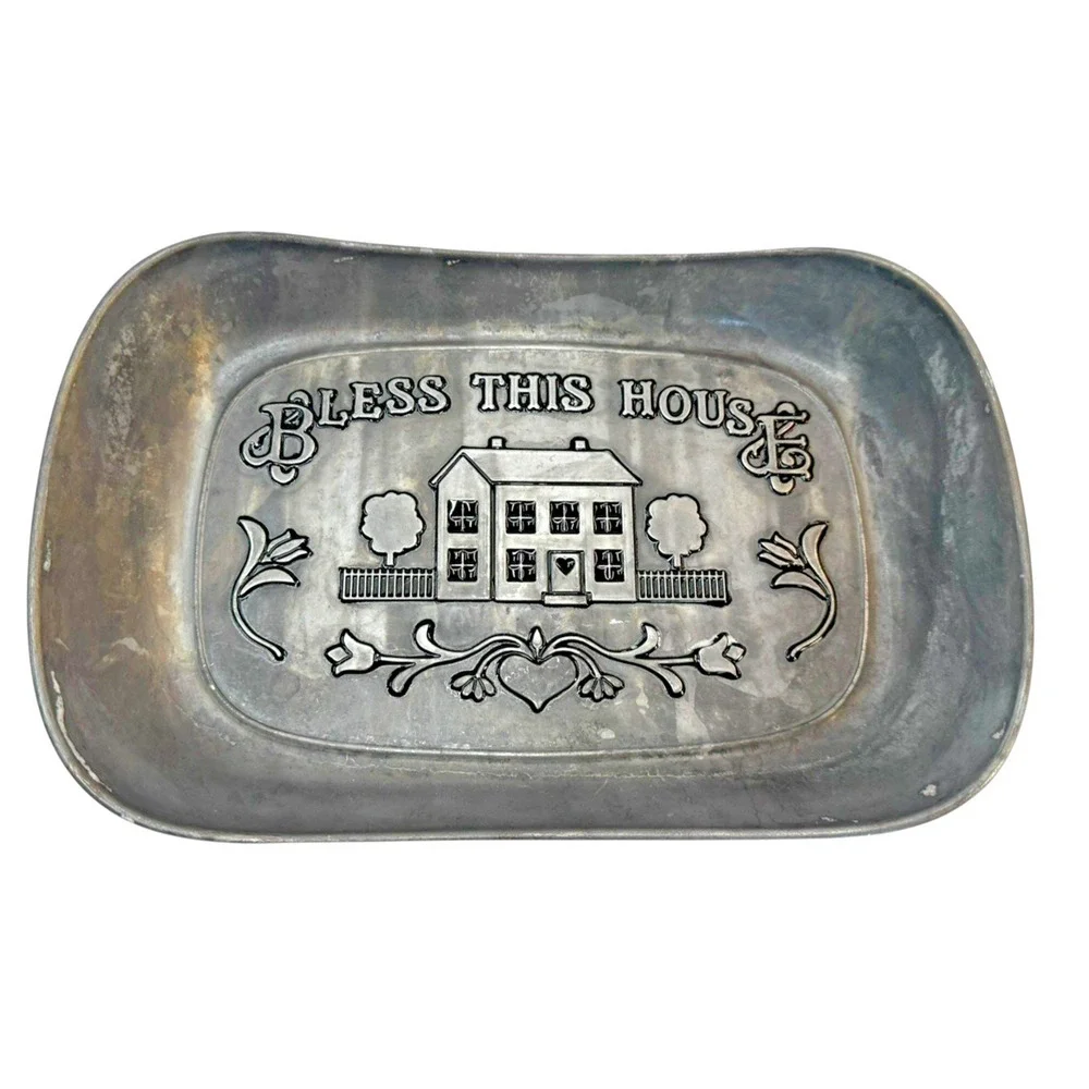 Wilton Armetale Bread Trays Set Of 4 Bless This House Our Daily Bread